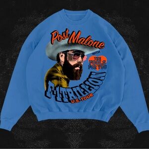 Post Malone F-1 Trillion US tour crew neck LARGE